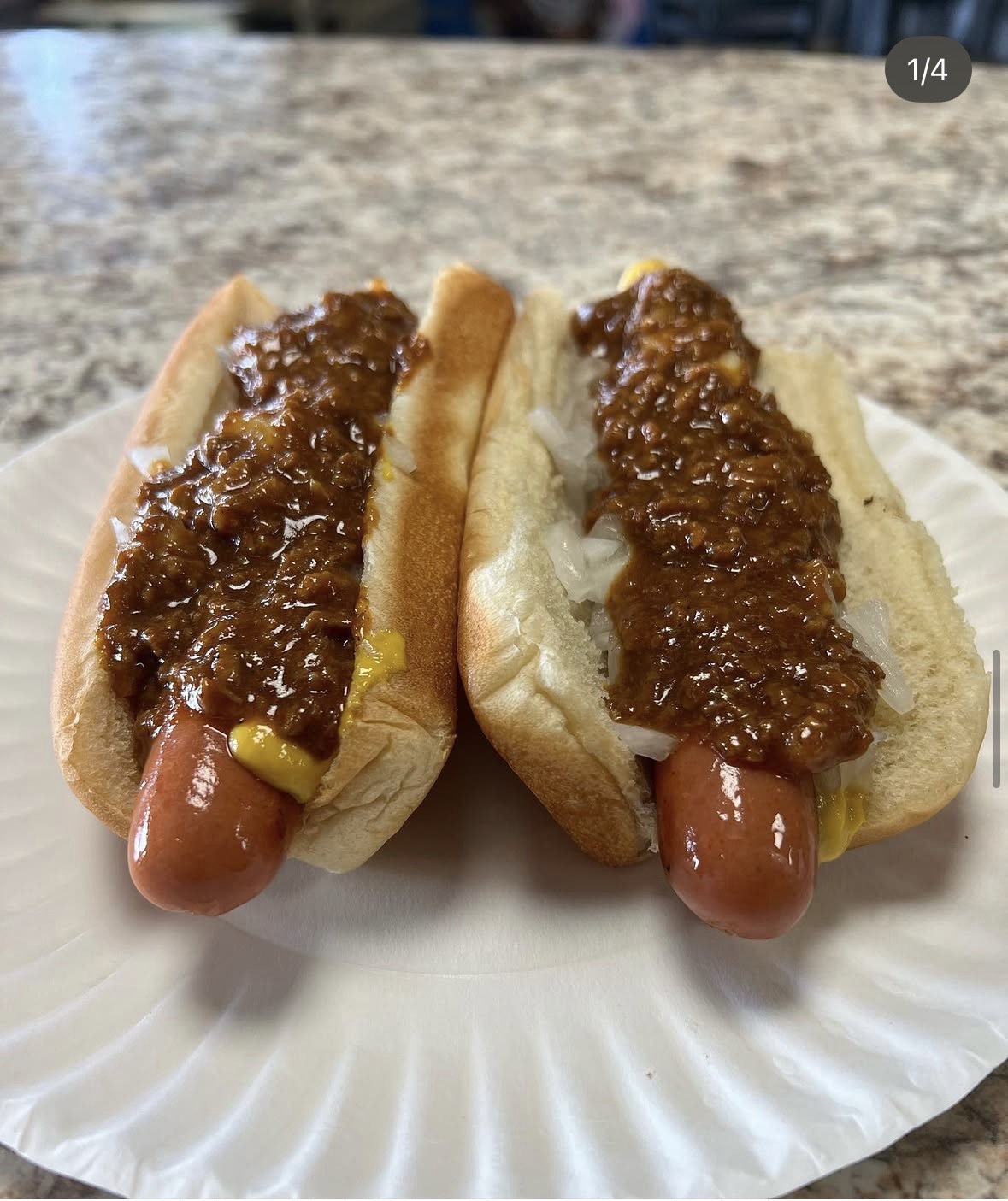 Chili dogs at Famous Uncle Al's