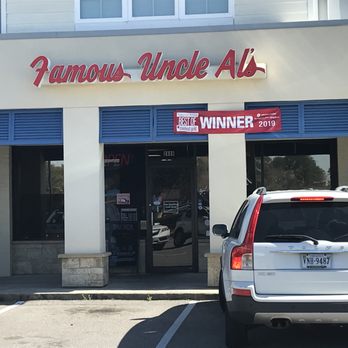 Famous Uncle Al's restaurant storefront on Virginia Beach Blvd
